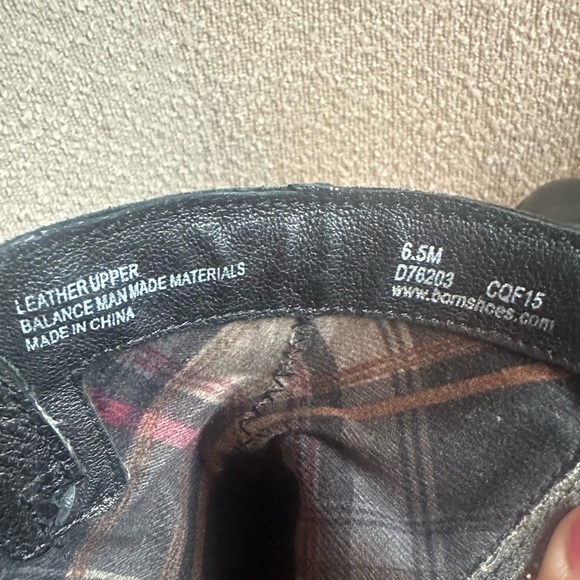 Born Mcmillan Ankle Boots‎ Bootie Women's 6.5 Black Leather Strappy - Picture 7 of 7